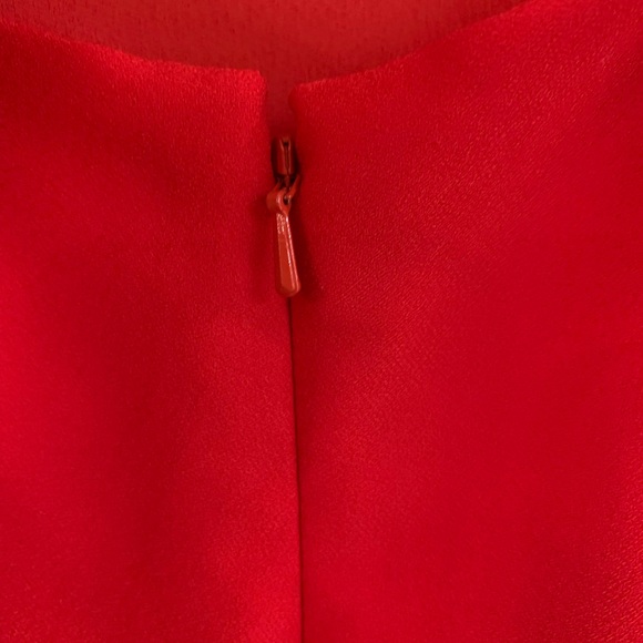 Banana Republic Red Bell Sleeve Crew Neck Dress - Picture 8 of 11